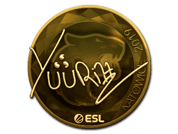 Sticker | yuurih (Gold) | Katowice 2019