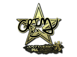 Sticker | Grim (Gold) | Antwerp 2022