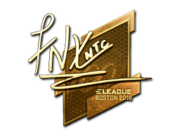 Sticker | fnx (Gold) | Boston 2018