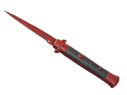 ★ Stiletto Knife | Crimson Web (Minimal Wear)