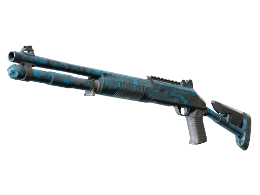 XM1014 | VariCamo Blue (Well-Worn)