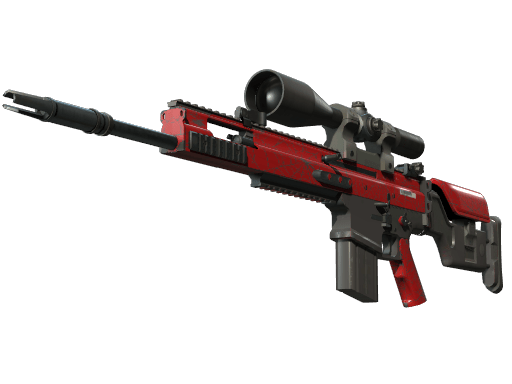 StatTrak™ SCAR-20 | Crimson Web (Minimal Wear)