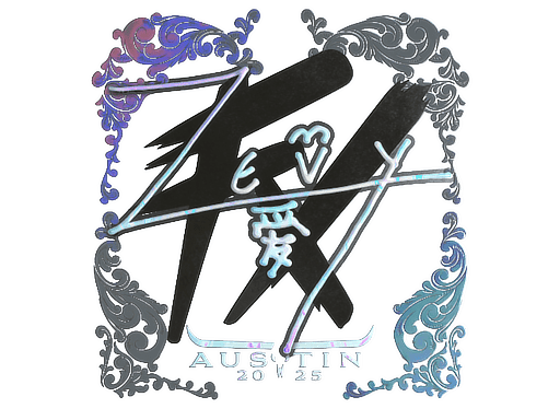 Sticker | zevy (Holo) | Austin 2025