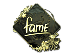 Sticker | fame (Gold) | Rio 2022