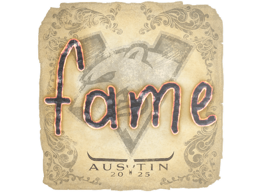 Sticker | fame | Austin 2025