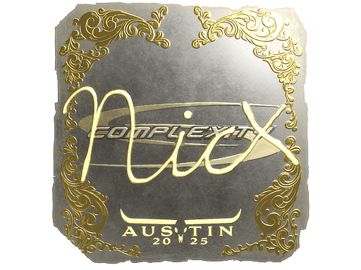 Sticker | nicx (Gold) | Austin 2025