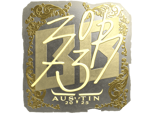 Sticker | zorte (Gold) | Austin 2025