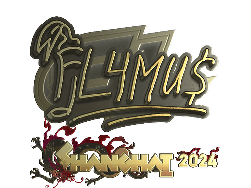 Sticker | FL4MUS (Gold) | Shanghai 2024