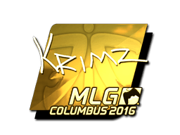 Sticker | KRIMZ (Gold) | MLG Columbus 2016