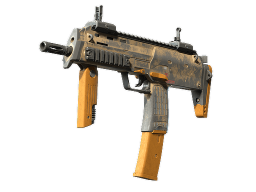 MP7 | Short Ochre (Battle-Scarred)