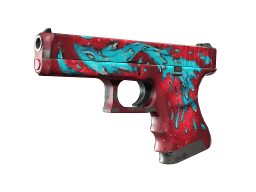 StatTrak™ Glock-18 | Water Elemental (Well-Worn)