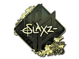 Sticker | slaxz- (Gold) | Rio 2022
