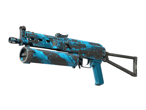 StatTrak™ PP-Bizon | Blue Streak (Well-Worn)