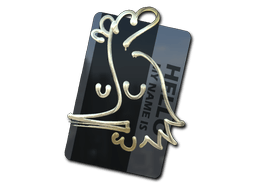 Sticker | Hello AK-47 (Gold)