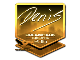 Sticker | denis (Gold) | Cluj-Napoca 2015