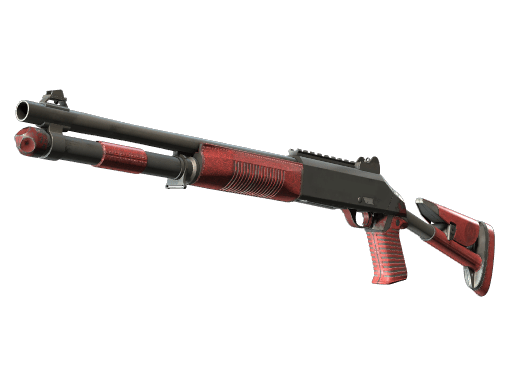 XM1014 | Red Leather (Well-Worn)
