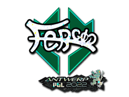 Sticker | fer (Glitter) | Antwerp 2022