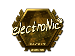Sticker | electronic (Gold) | London 2018