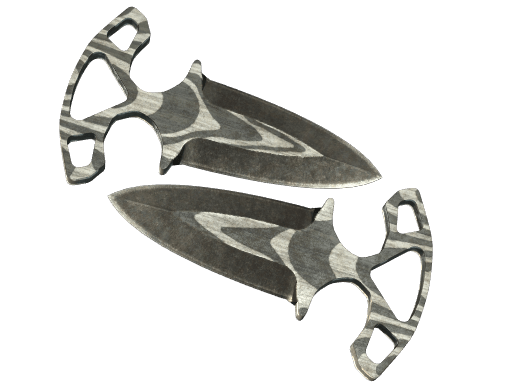 ★ Shadow Daggers | Black Laminate (Battle-Scarred)