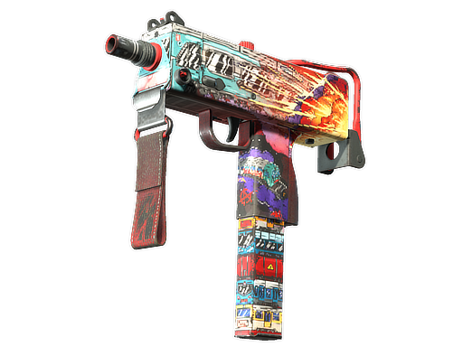 Souvenir MAC-10 | Derailment (Well-Worn)