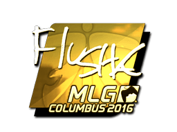 Sticker | flusha (Gold) | MLG Columbus 2016