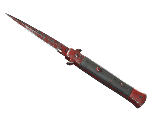 ★ StatTrak™ Stiletto Knife | Crimson Web (Battle-Scarred)