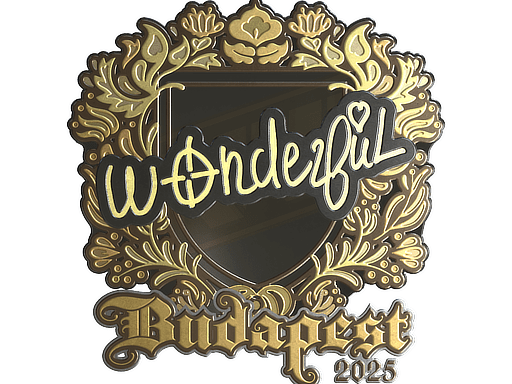 Sticker | w0nderful (Gold) | Budapest 2025