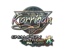 Sticker | karrigan (Holo, Champion) | Antwerp 2022