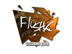 Sticker | flusha (Foil) | Cologne 2016