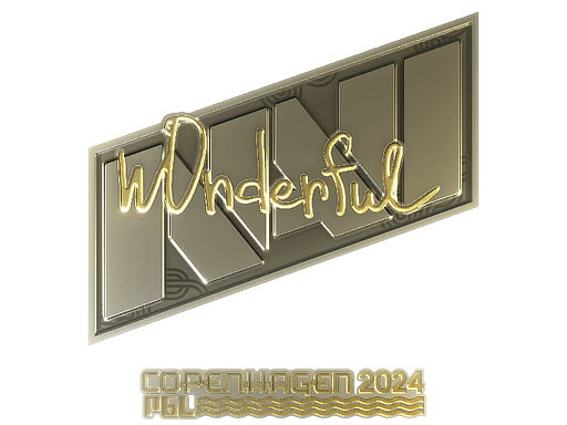 Sticker | w0nderful (Gold) | Copenhagen 2024