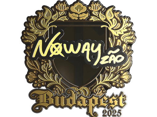 Sticker | noway (Gold) | Budapest 2025