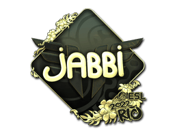 Sticker | jabbi (Gold) | Rio 2022