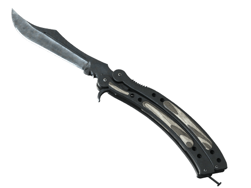 ★ StatTrak™ Butterfly Knife | Black Laminate (Minimal Wear)