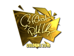 Sticker | f0rest (Gold) | Cologne 2016