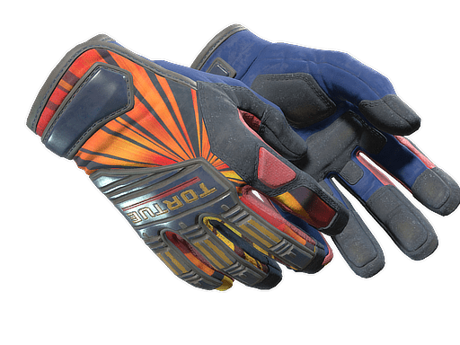 ★ Specialist Gloves | Sunburst (Well-Worn)