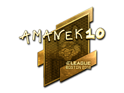 Sticker | AmaNEk (Gold) | Boston 2018