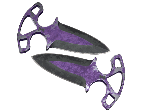 ★ StatTrak™ Shadow Daggers | Ultraviolet (Battle-Scarred)