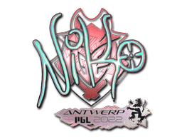 Sticker | NiKo (Holo) | Antwerp 2022