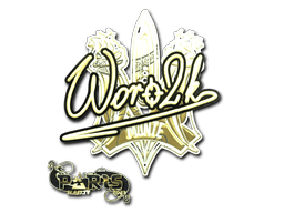 Sticker | Woro2k (Gold) | Paris 2023
