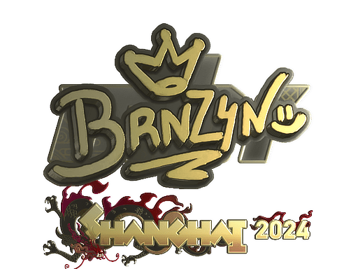 Sticker | brnz4n (Gold) | Shanghai 2024