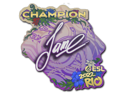 Sticker | Jame (Champion) | Rio 2022