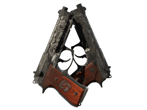 Dual Berettas | Dualing Dragons (Battle-Scarred)