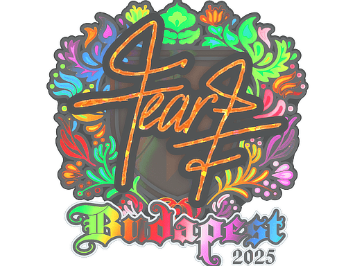 Sticker | fEAR (Holo) | Budapest 2025