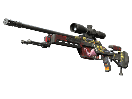 StatTrak™ SSG 08 | Bloodshot (Battle-Scarred)