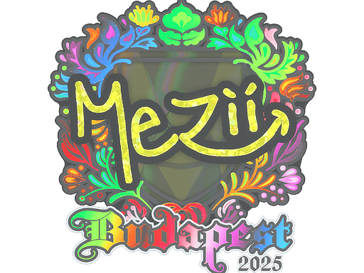 Sticker | mezii (Holo) | Budapest 2025