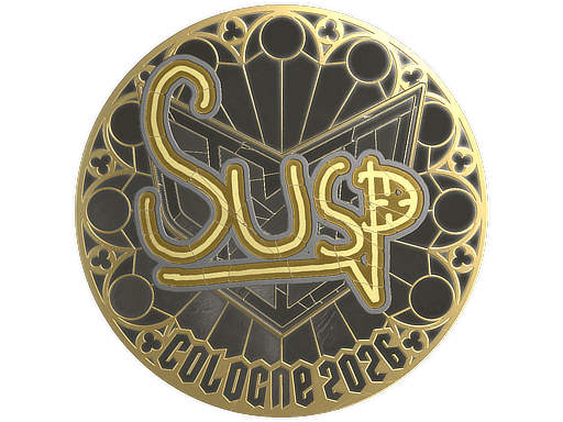 Sticker | susp (Gold) | Cologne 2026