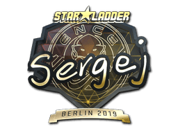 Sticker | sergej (Gold) | Berlin 2019