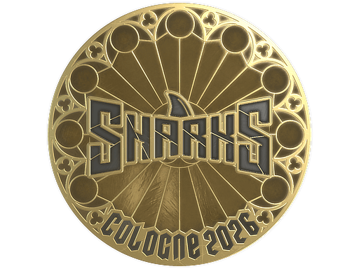 Sticker | Sharks Esports (Gold) | Cologne 2026