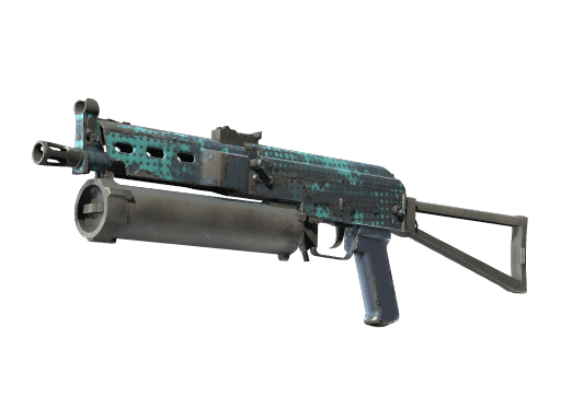 StatTrak™ PP-Bizon | Cobalt Halftone (Well-Worn)