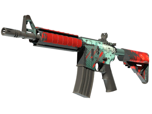 M4A4 | Bullet Rain (Well-Worn)